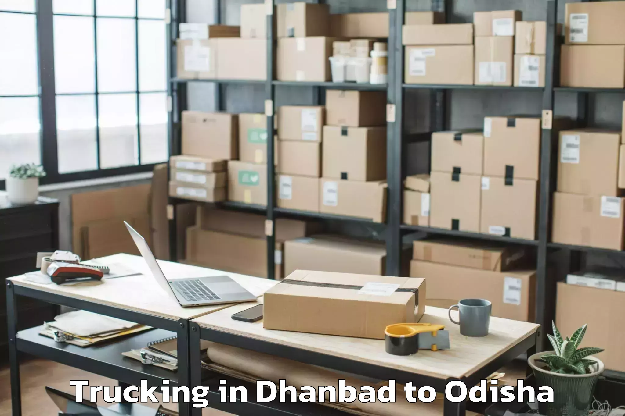 Affordable Dhanbad to Tikabali Trucking